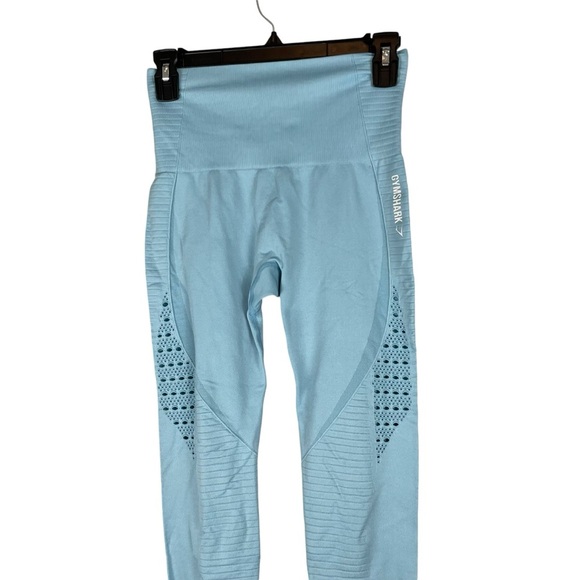 Gymshark Baby Blue Cutout Active Leggings size Small - Picture 3 of 7